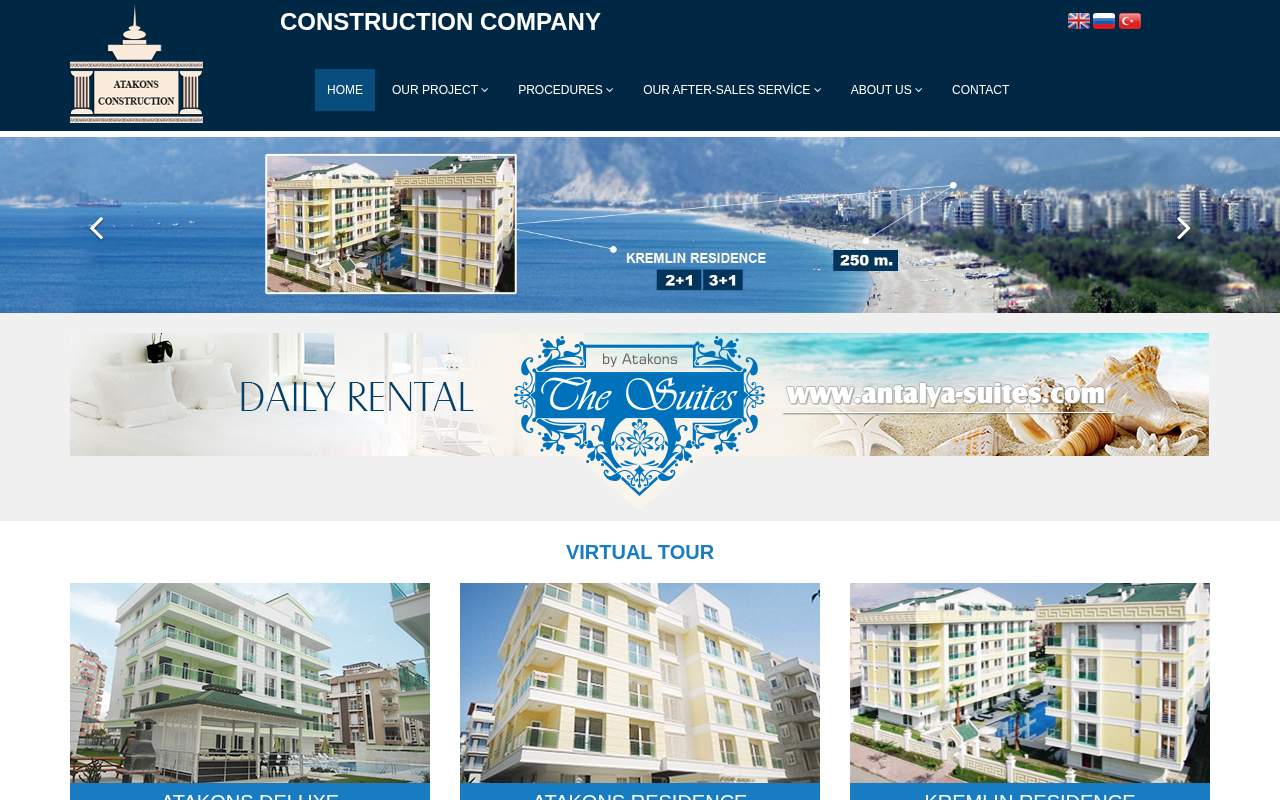 Главная страница: Atakons Investment & Construction