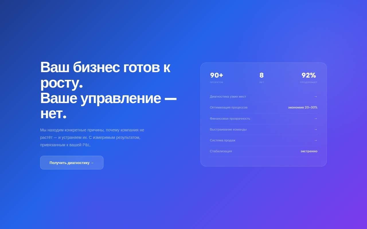 Главная страница: Веб-сайт о коммерции, бизнесе с помощью Интернета