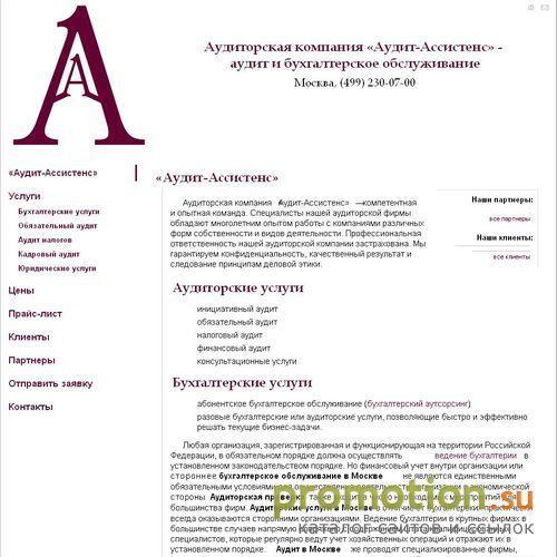 Архивное изображение: Аудит-Ассистенс: аудиторская фирма Москвы