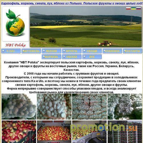 Архивное изображение: Картофель, яблоки из Польши. Польские фрукты и ов