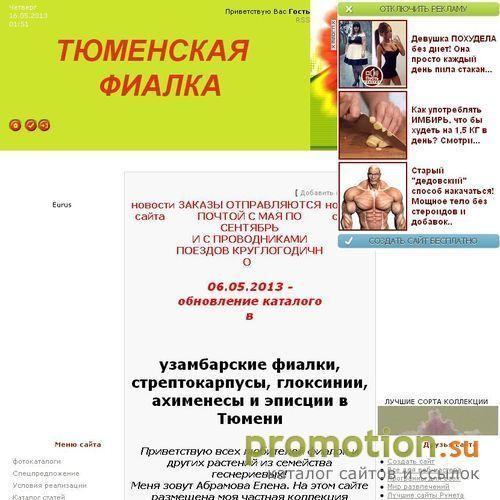 Архивное изображение: Тюменская фиалка