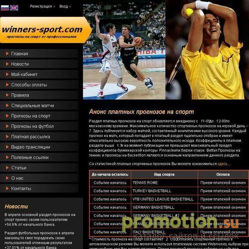 Архивное изображение: Прогнозы на теннис и баскетбол от Winners-Sport