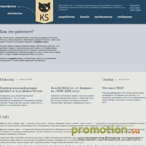 Архивное изображение: Сайт. Создание сайтов - Веб-студия "KS"