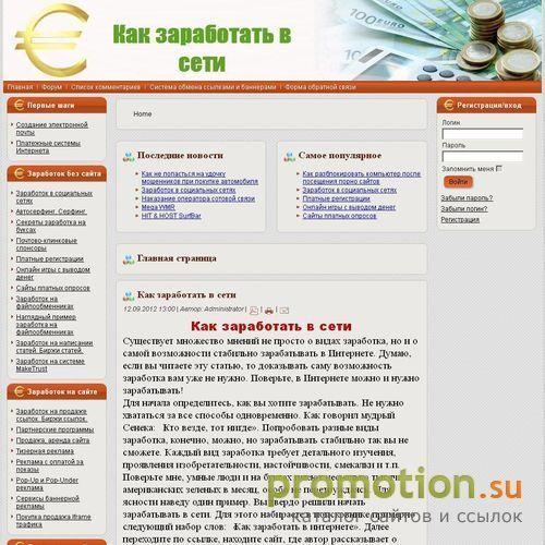 Архивное изображение: Как заработать в сети