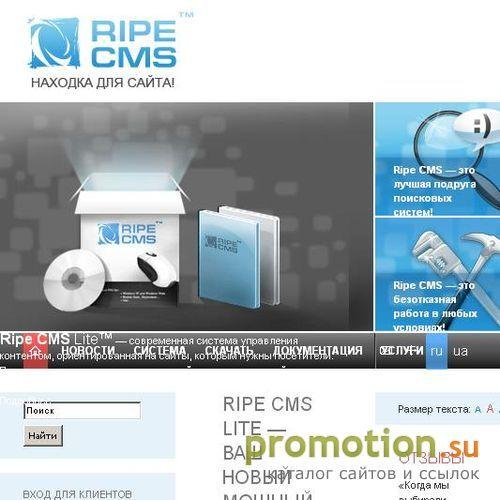 Архивное изображение: Ripe CMS - система управления сайтом