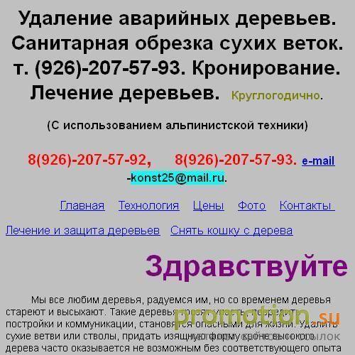 Архивное изображение: Удаление деревьев. Обрезка. Кронирование. Лечение