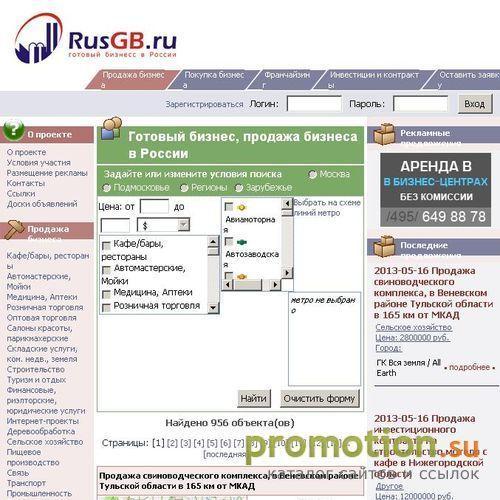 Архивное изображение: Продажа готового бизнеса