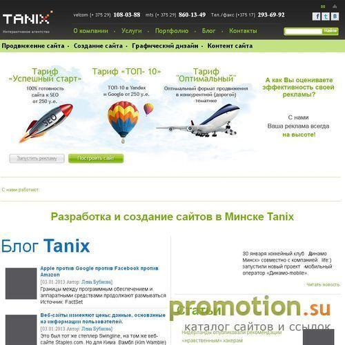 Архивное изображение: Создание сайтов в СНГ - Tanix.by