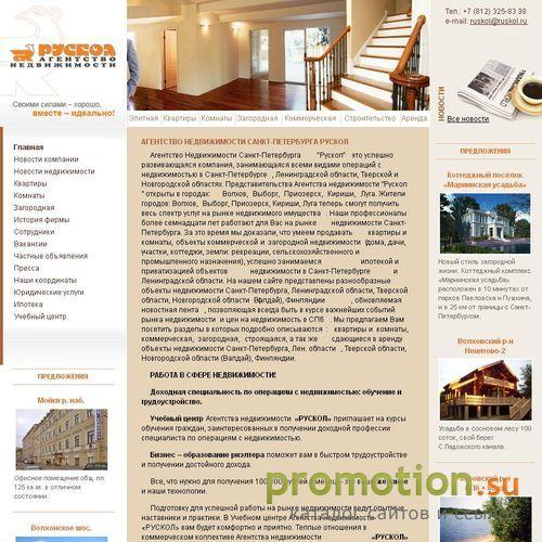 Архивное изображение: Агентство недвижимости Санкт-Петербурга Рускол