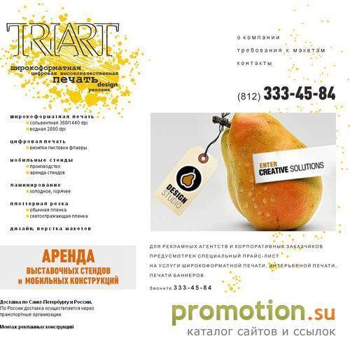 Архивное изображение: Рекламная компания ТРИАРТ