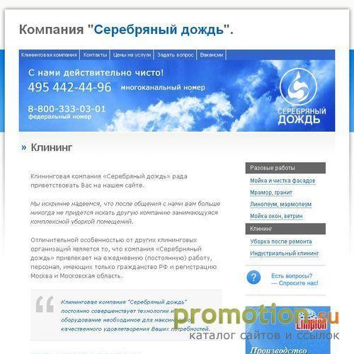 Архивное изображение: "Серебряный дождь"- клининг, уборка