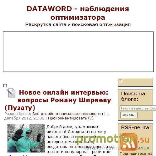 Архивное изображение: Оптимизатор о раскрутке сайта