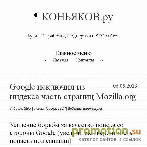 Архивное изображение: Коньяков - Разработка, поддержка и продвижение ин